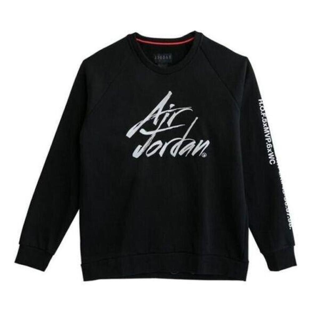 Jordan Greatest Graphic Crewneck Sweatshirt Black Men's L/M NWT - Picture 8 of 8